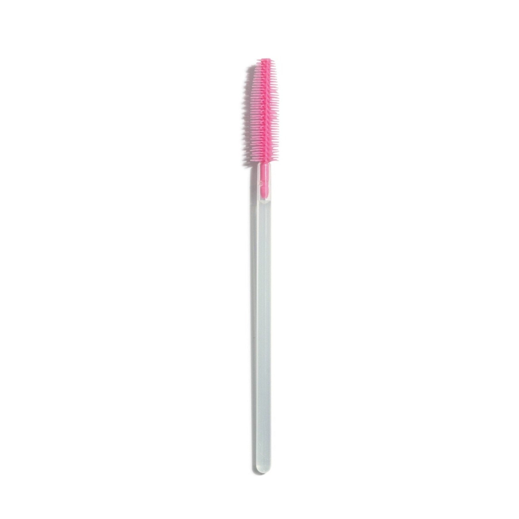 Mascara Wands (50 Pack): Pink/Clear Silicone