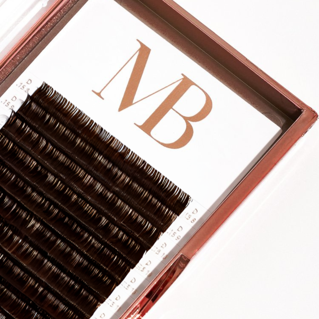 BROWN LASHES: Individual Lash Tray 0.15 - DISTRIBUTOR