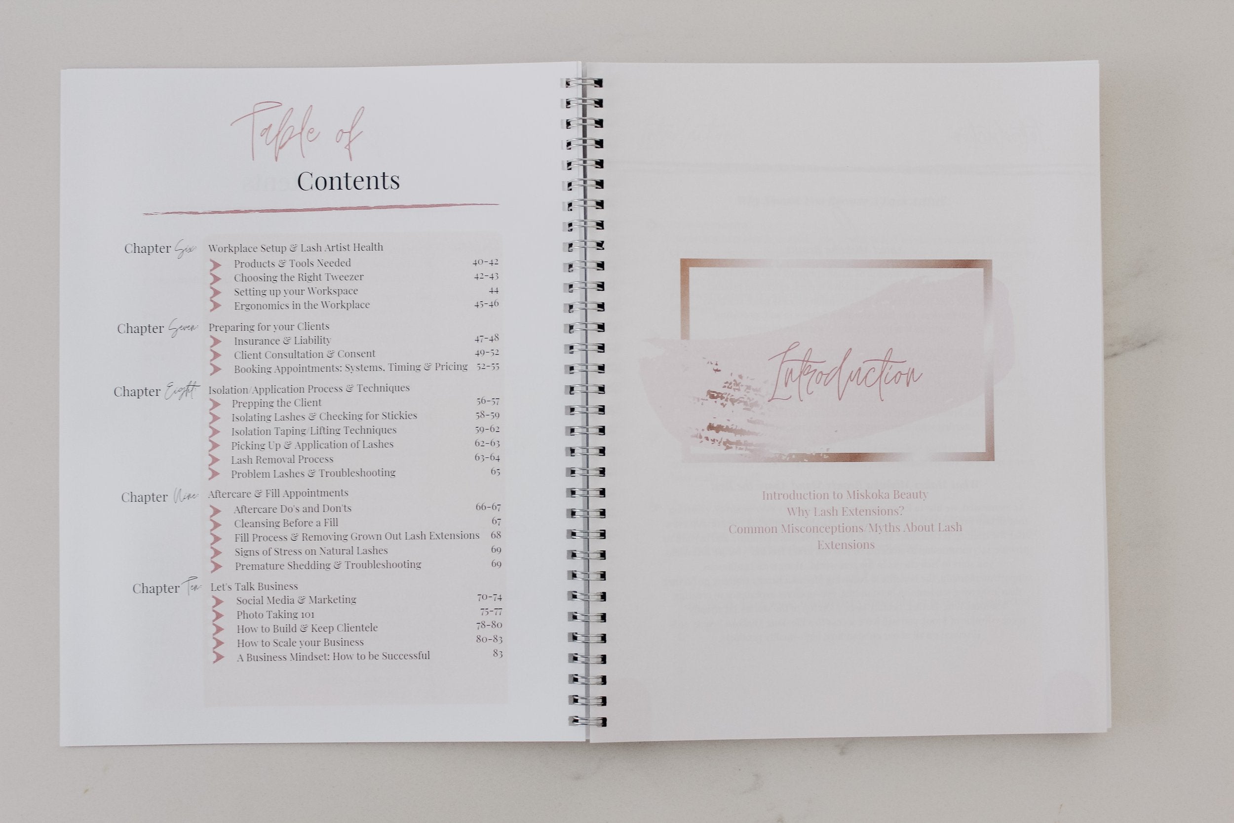 Miskoka Beauty Eyelash Extension Course Workbook  - WHOLESALE